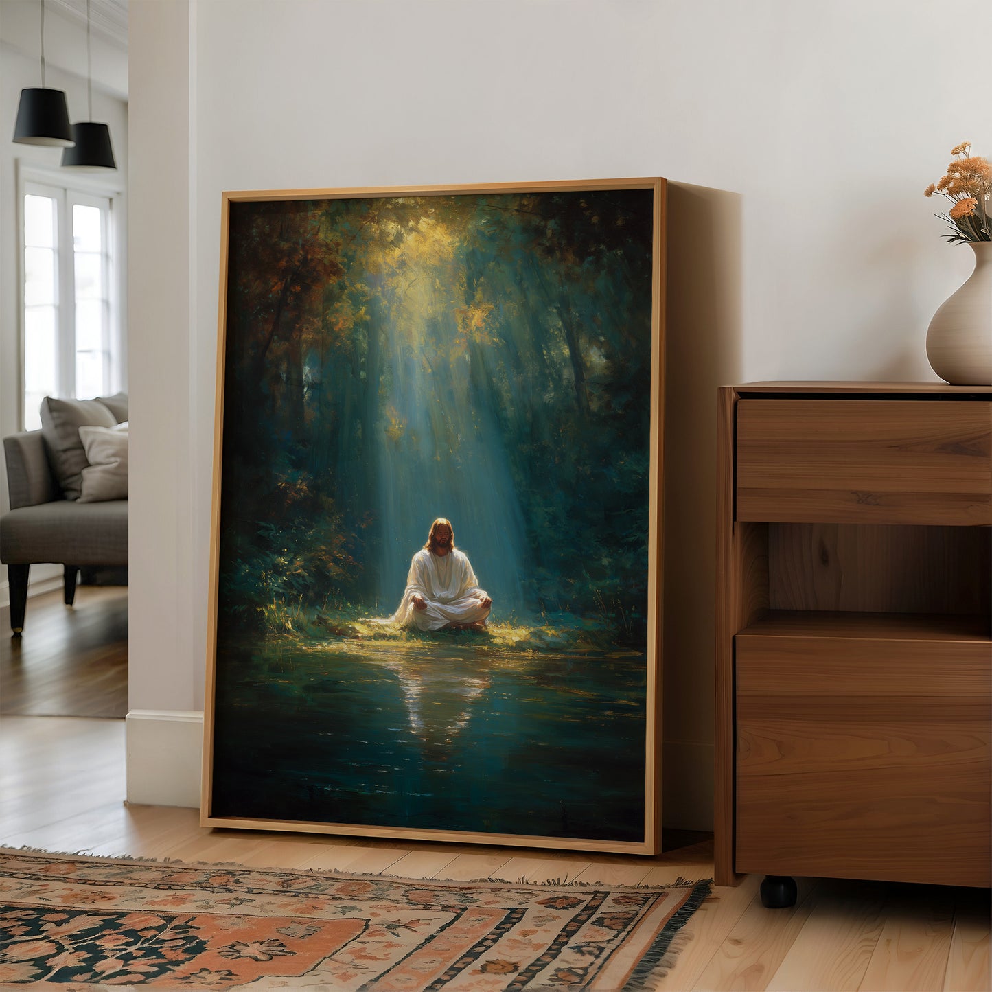 Divine Solitude in Woodland Sanctuary