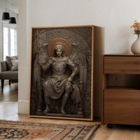 Celestial Guardian's Gilded Throne