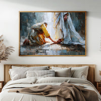 Sacred Devotion Through Impasto Light