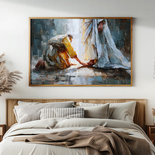 Sacred Devotion Through Impasto Light