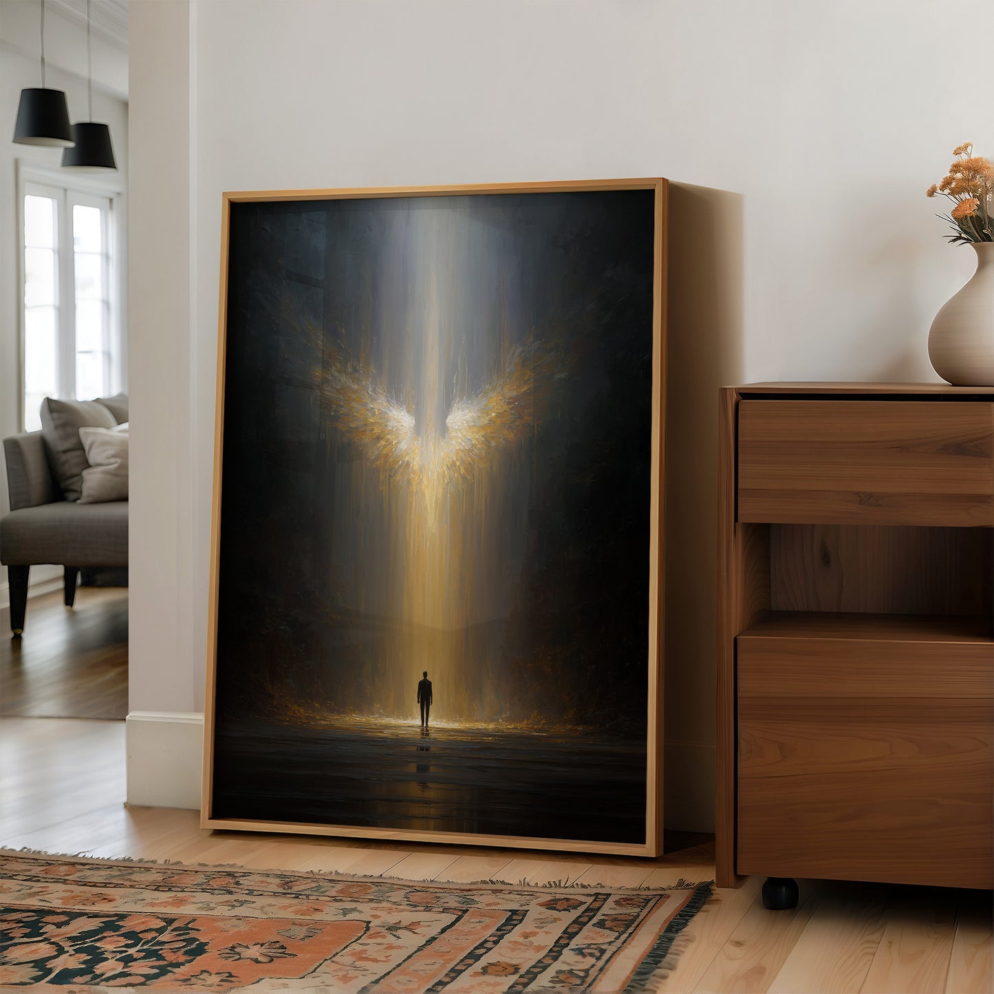 Celestial Radiance Beckons Mortal Witness