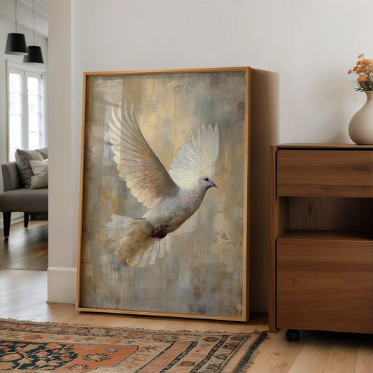Celestial Messenger in Golden Light
