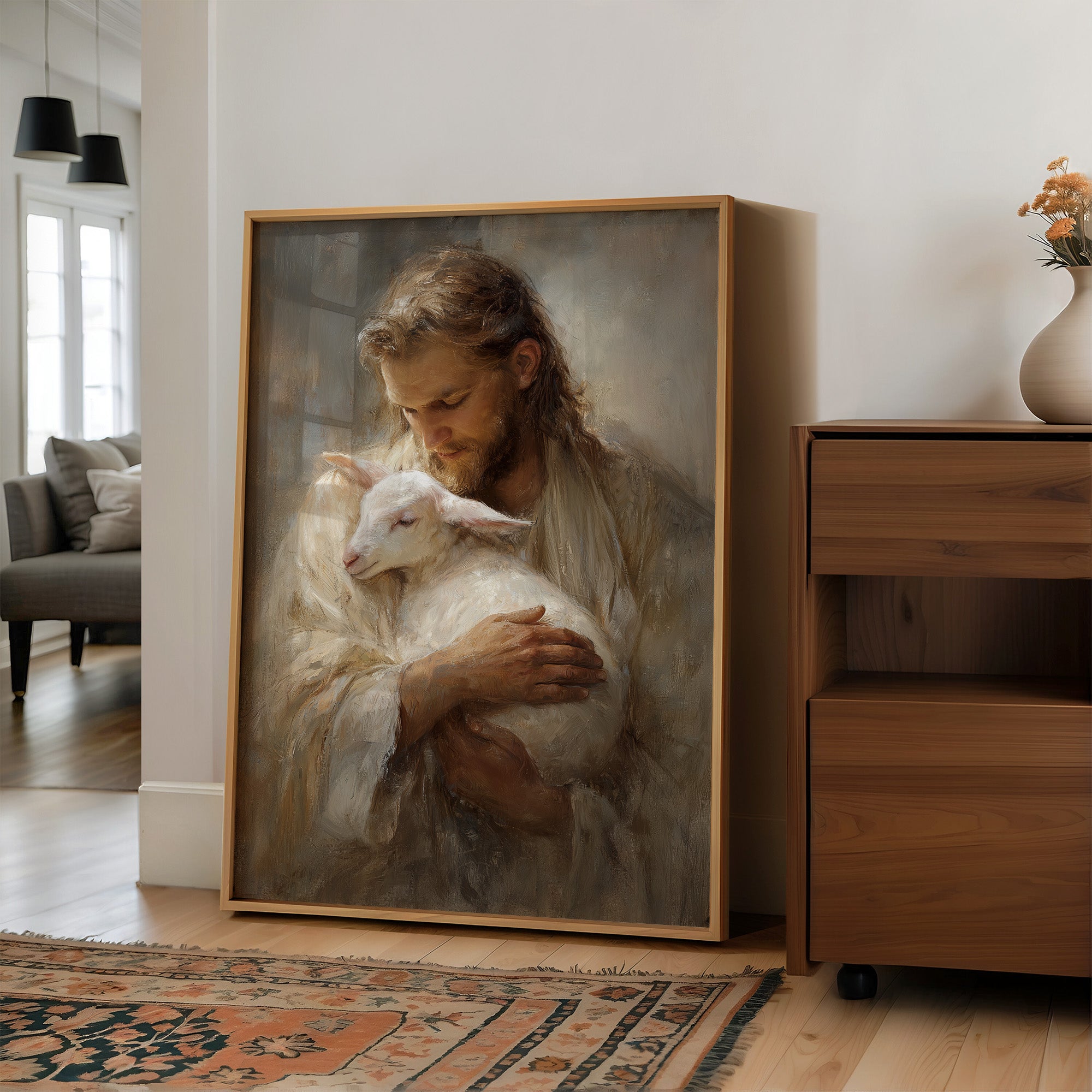 Gentle Guardian Cradles Innocence