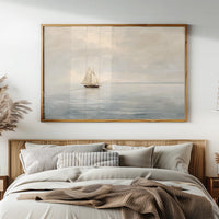 Solitude Sailing Through Ivory Waters