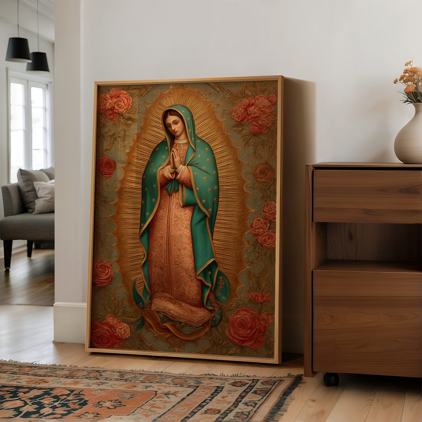 Radiant Devotion Adorned With Roses