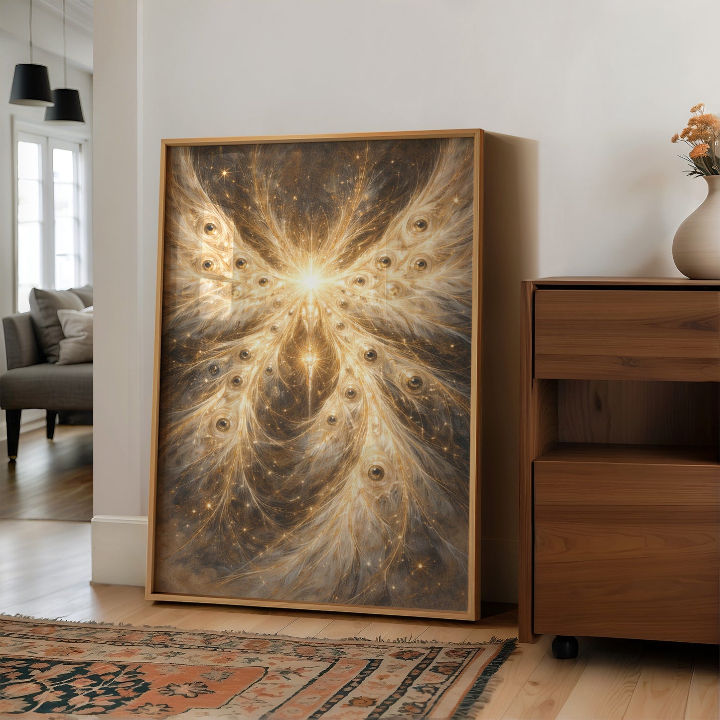 Celestial Phoenix Rises From Cosmic Ember