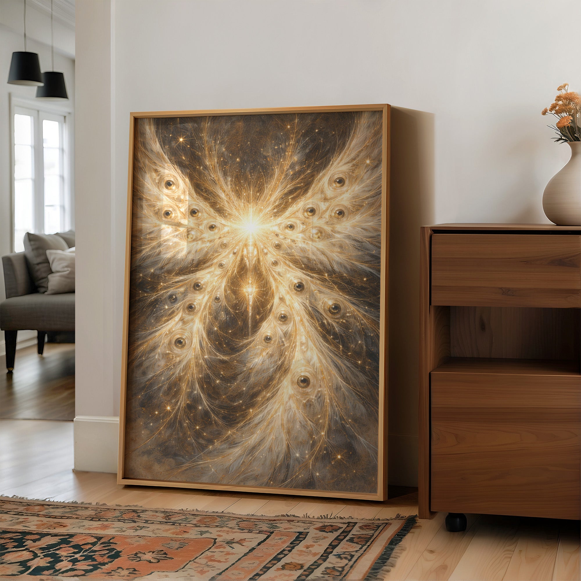 Celestial Phoenix Rises From Cosmic Ember