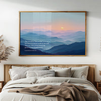 Mercies Dawn Over Azure Peaks Lamentations 3:22-23