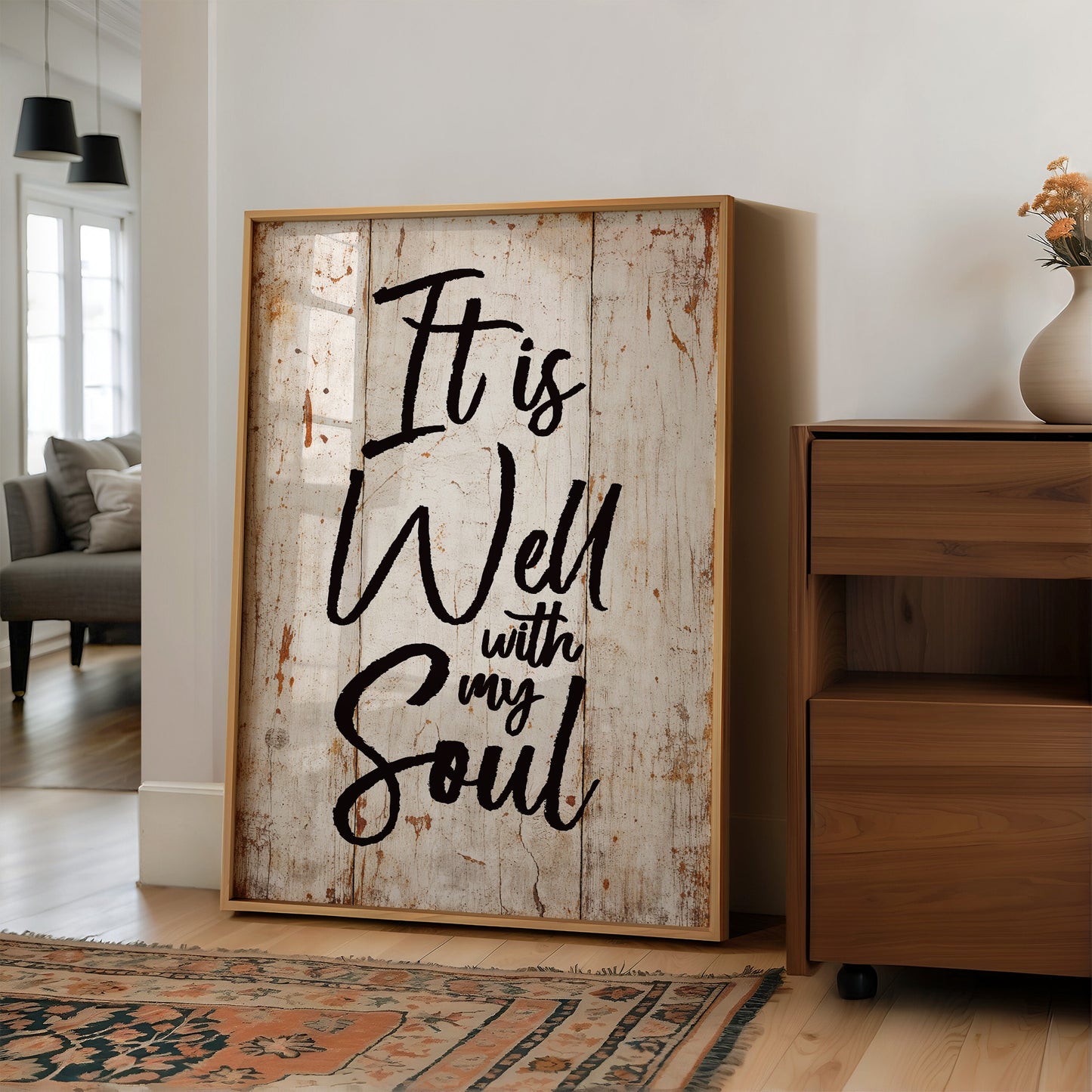 Rustic Affirmation Whispers Truth