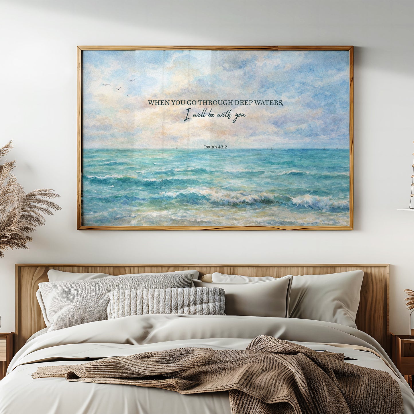 Promise Above Turquoise Tides Isaiah 43:2