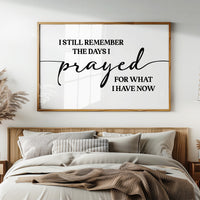 I Remember When This Was a Prayer