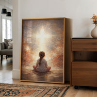 Celestial Whispers Guide Innocent Prayer