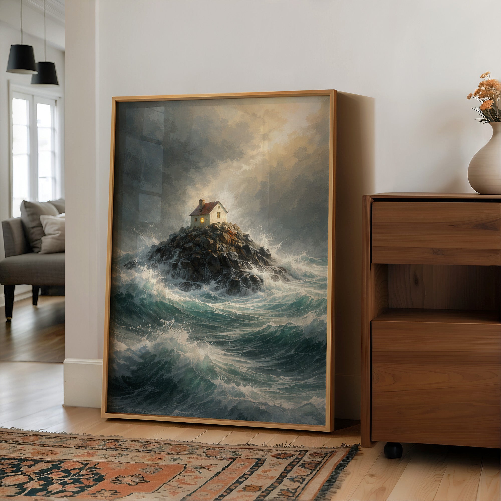 Solitary Beacon Withstands Tempest's Fury