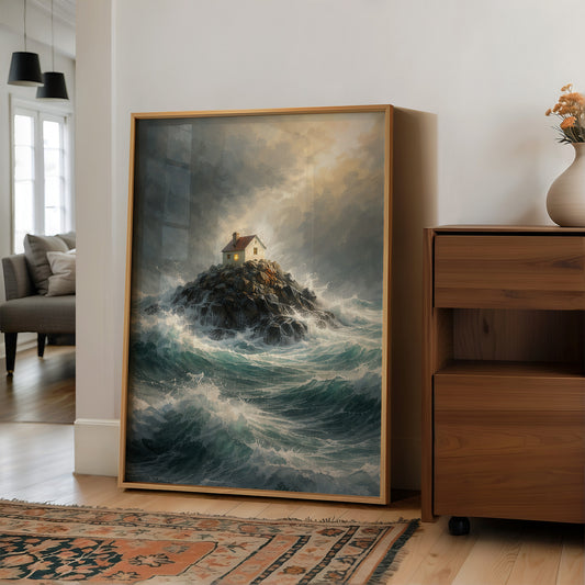 Solitary Beacon Withstands Tempest's Fury