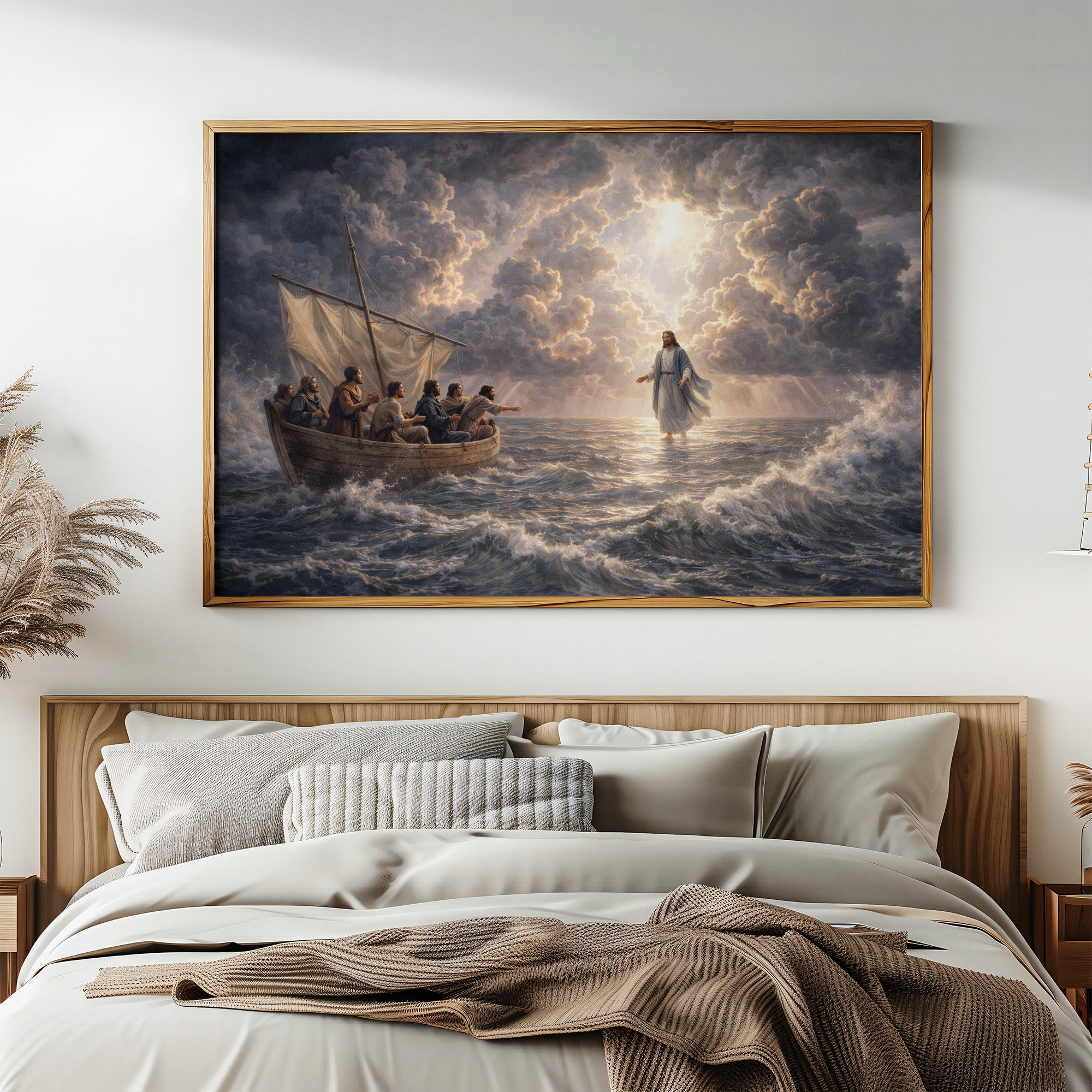 Divine Light Pierces Tempest's Fury