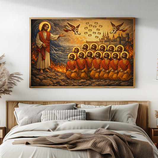 Golden Crowns Above Celestial Kingdom