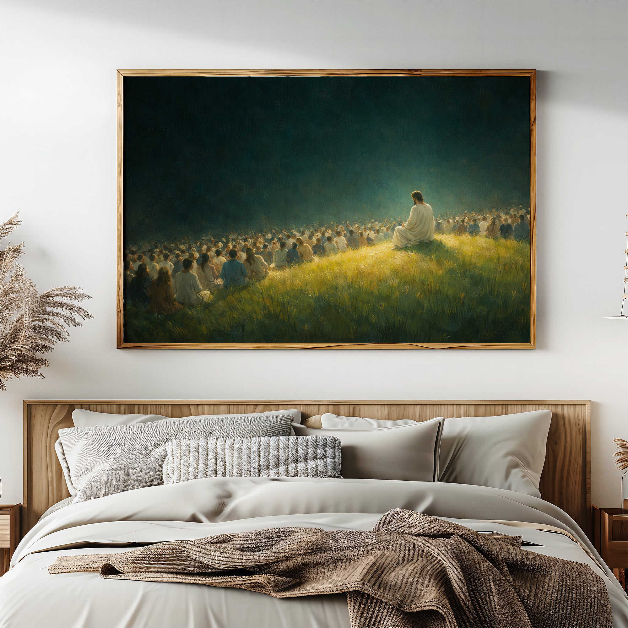 Golden Hillside Gathering at Dusk