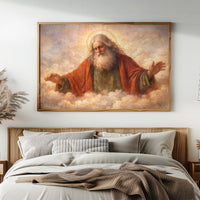 Divine Radiance Embraces Ethereal Realm