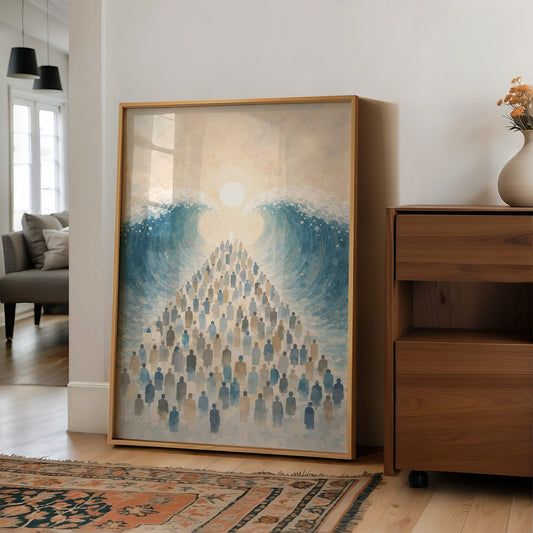 Exodus Through Parted Waters