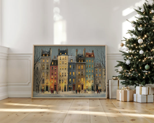 Parisian Winter Through Pastel Facades