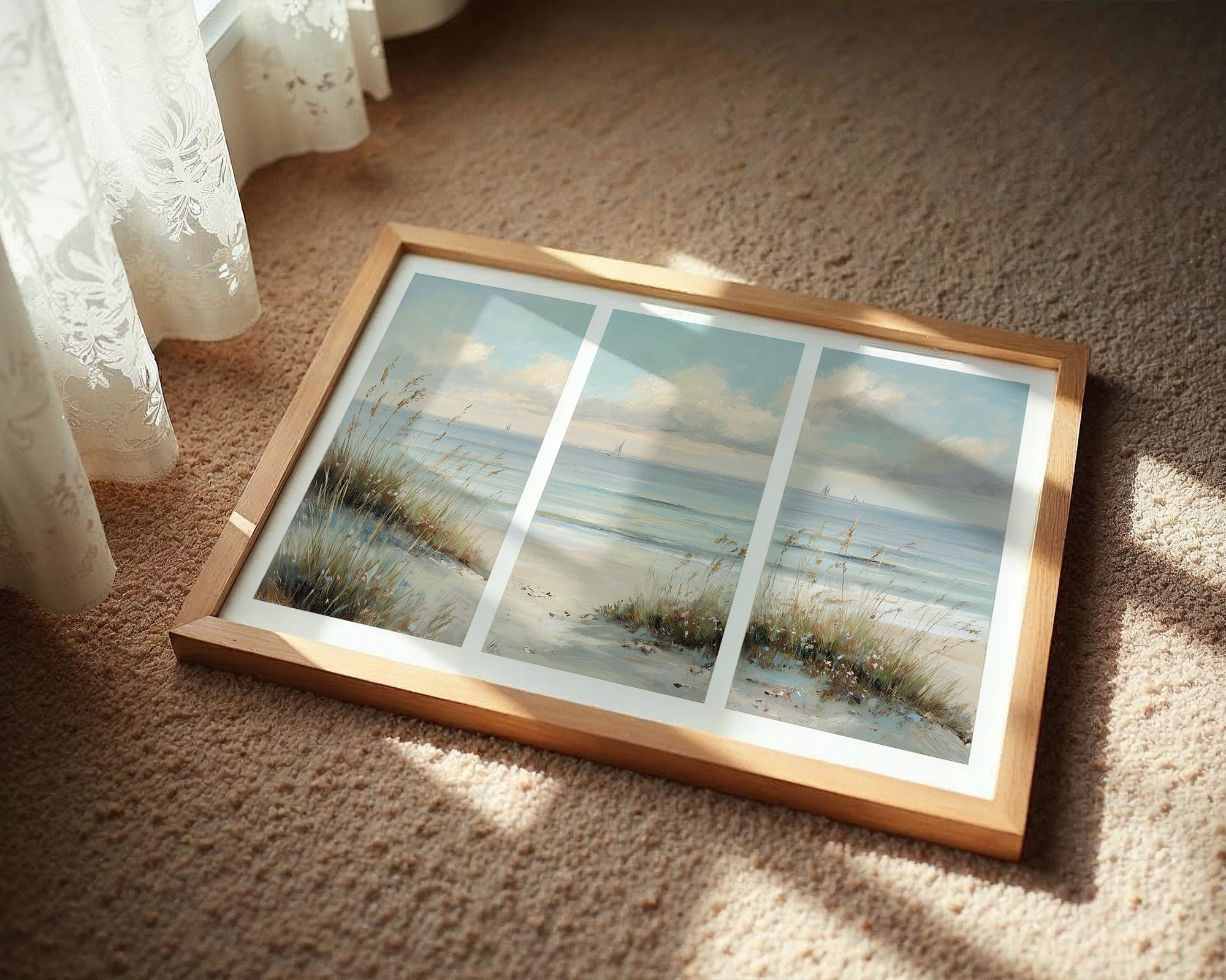Where the Dunes Meet the Sea Triptych