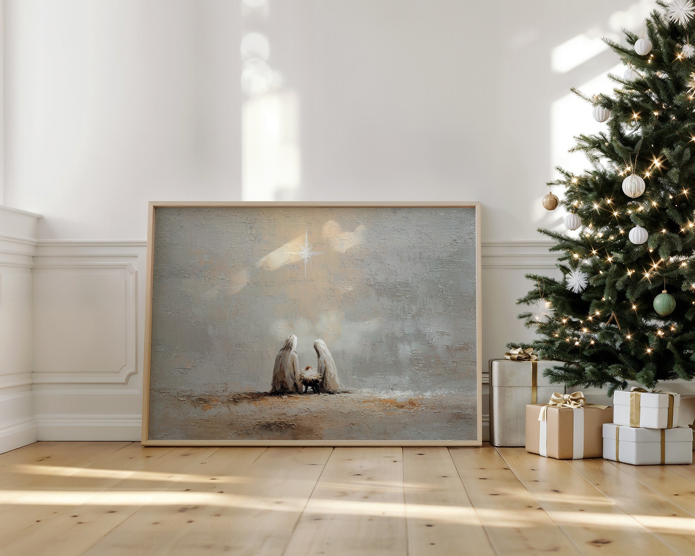 The Holy Family at the Manger