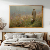 Faithful Companion Through Misty Meadows