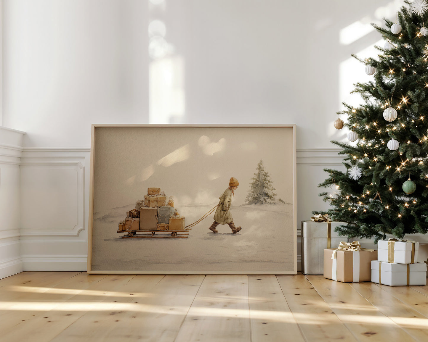 Solitary Gift Bearer's Winter Trek
