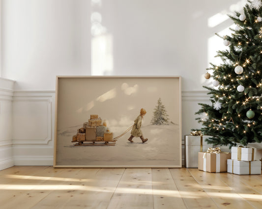 Solitary Gift Bearer's Winter Trek