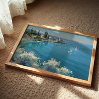 Mediterranean Sailboats on Turquoise Shores