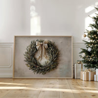 Evergreen Elegance Adorned With Silk