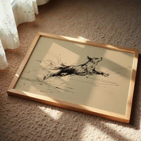 Wild Spirit Captured In Gestural Ink