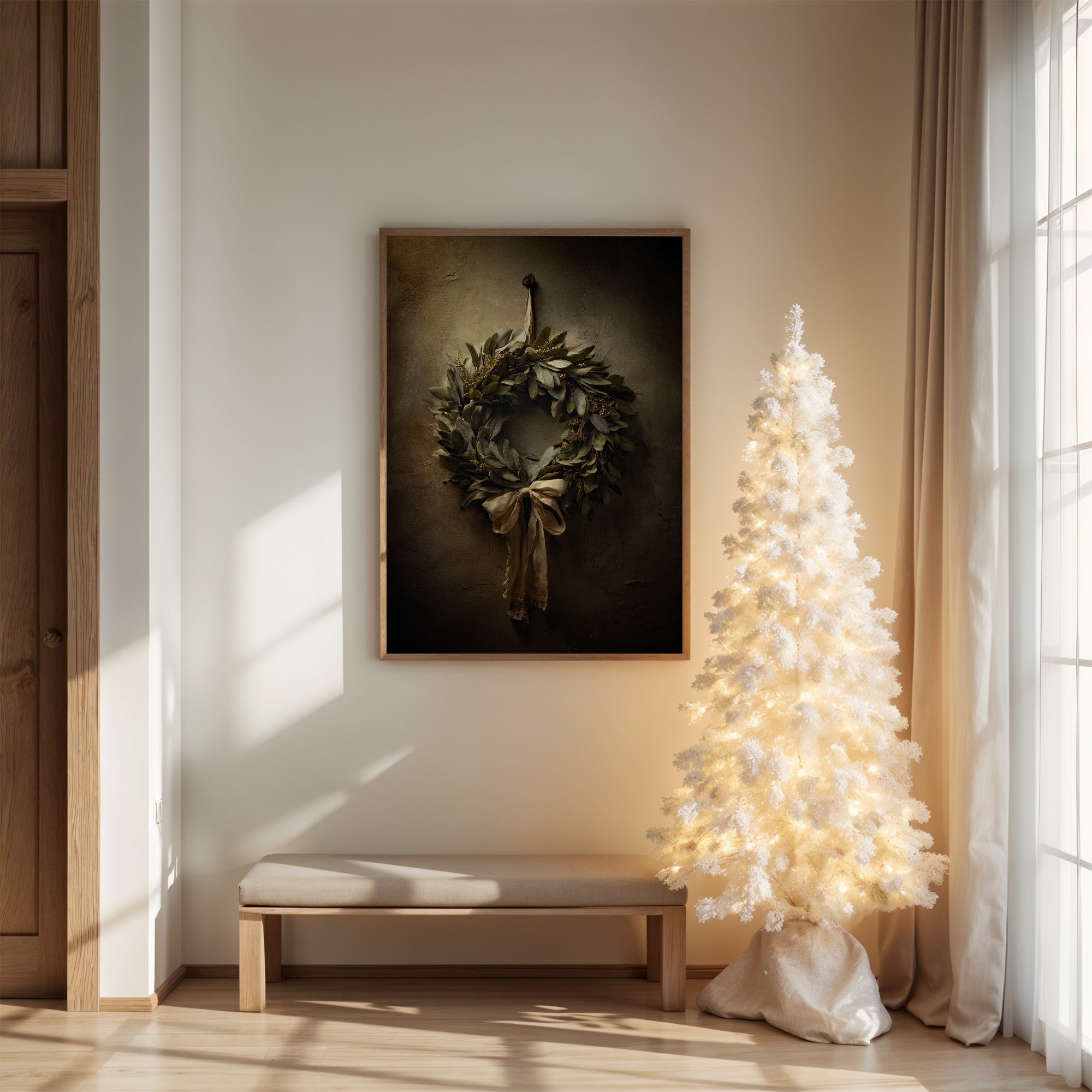 Verdant Circle in Amber Light