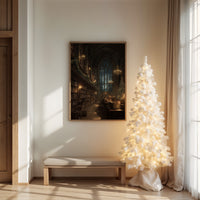 The Library at Christmas Night