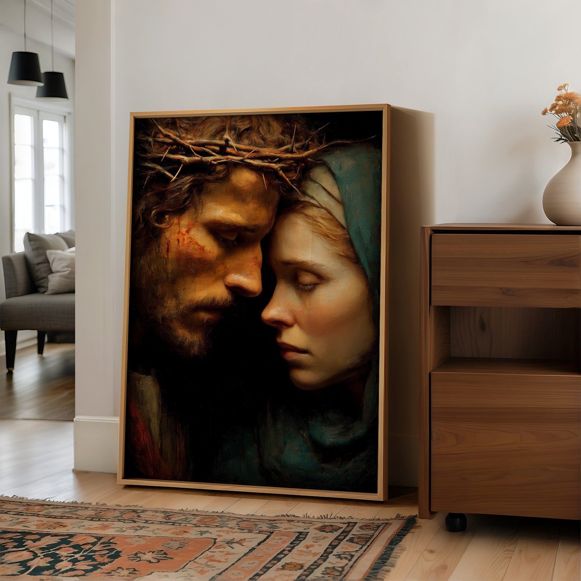 Sacred Sorrow: Intimate Moment of Compassion