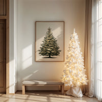 Luminous Evergreen: A Winter's Portrait