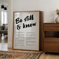 Sacred Stillness: Psalm 46 Typography