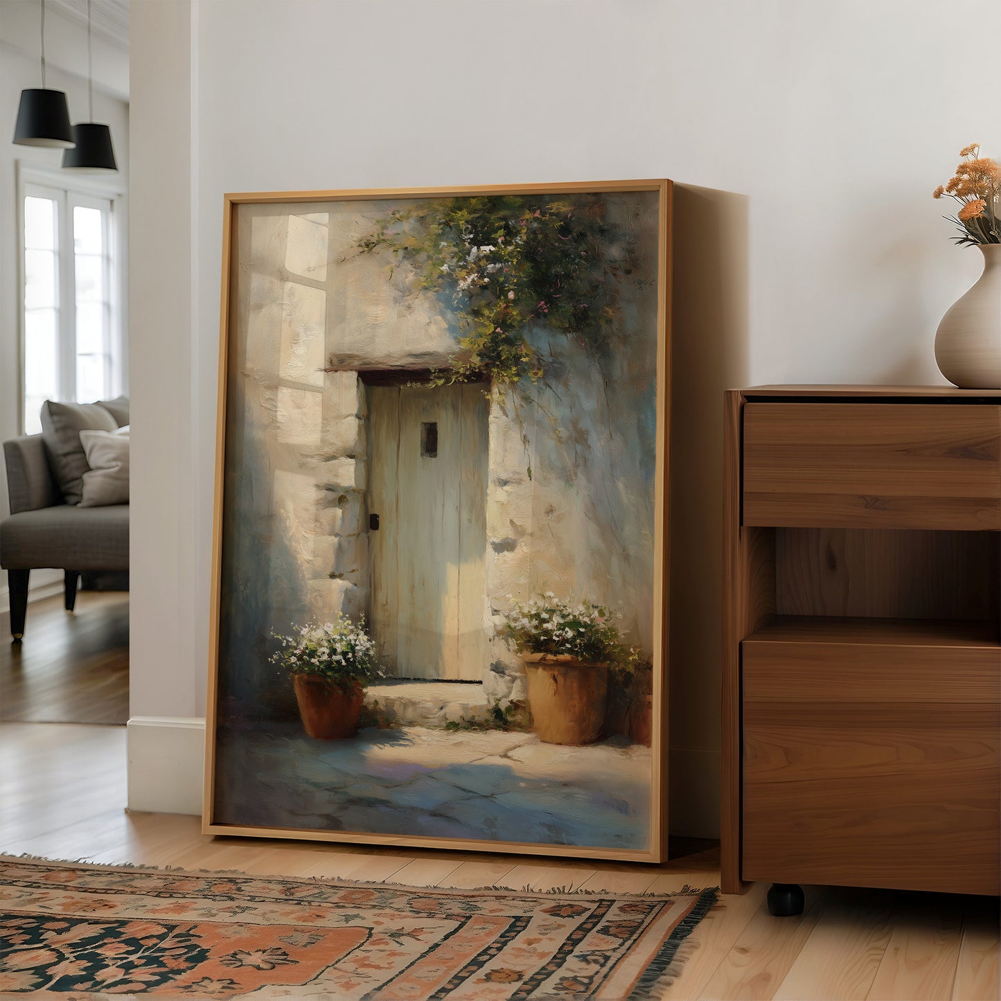 Mediterranean Threshold: Blossoms and Light