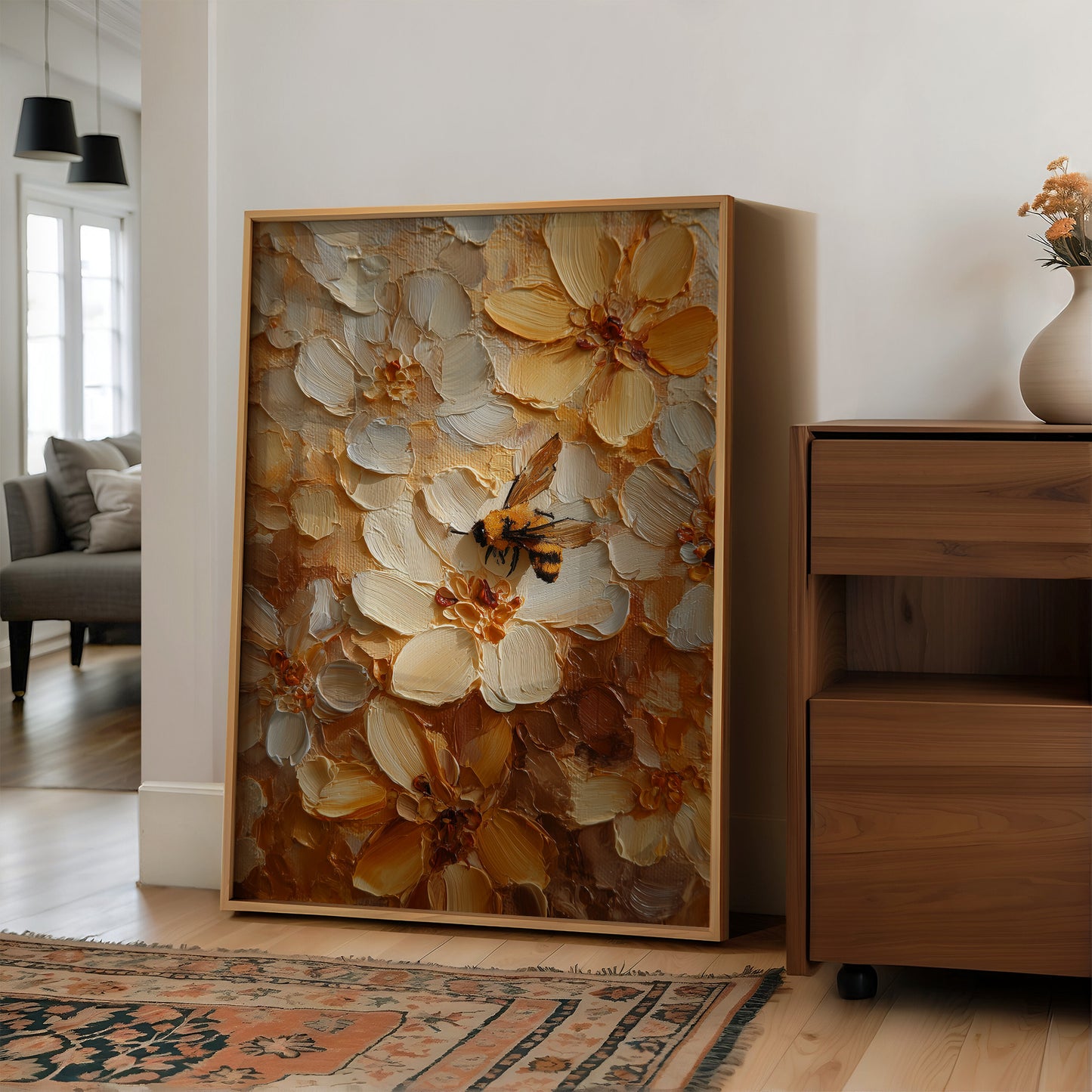 Honey Gatherer's Textured Paradise