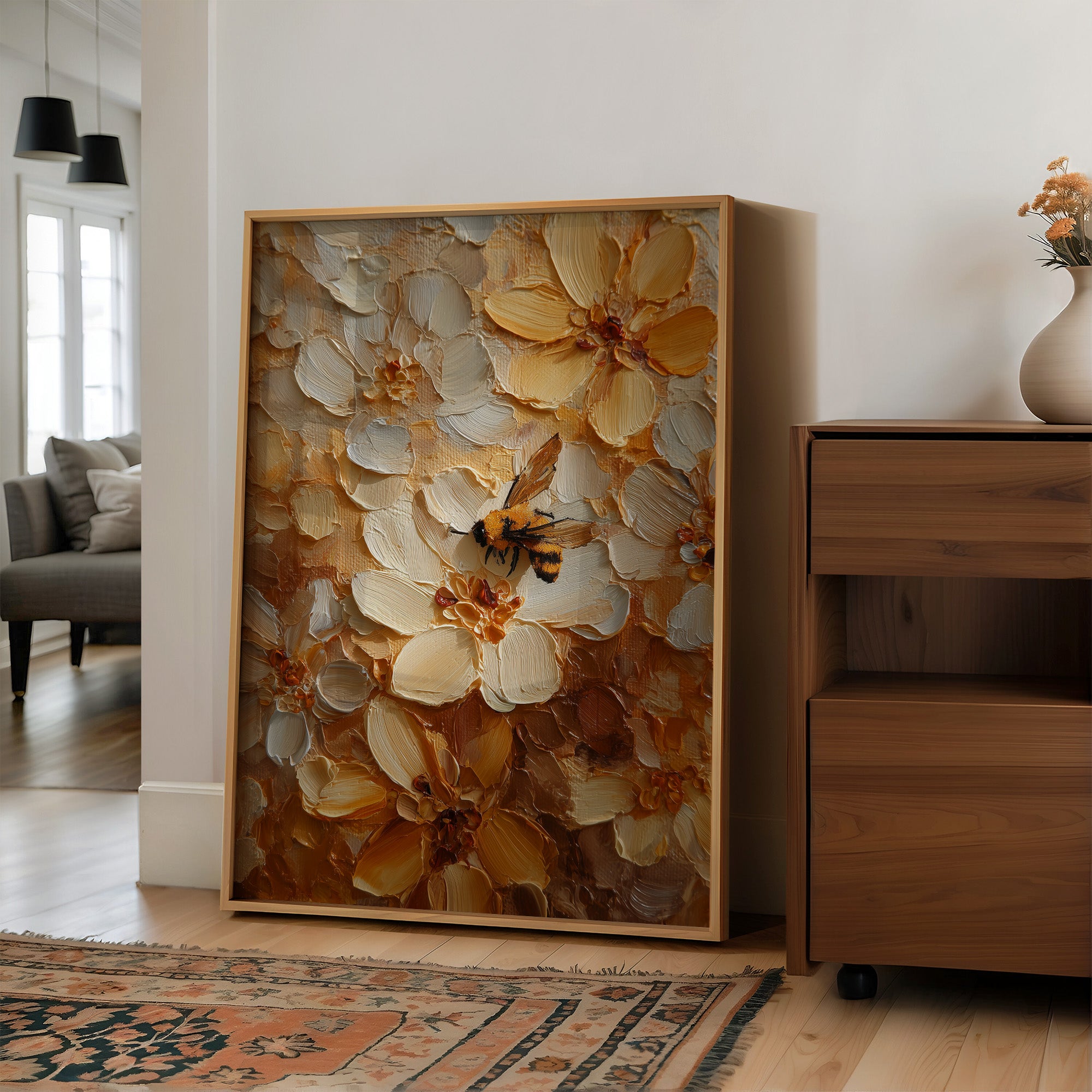 Honey Gatherer's Textured Paradise