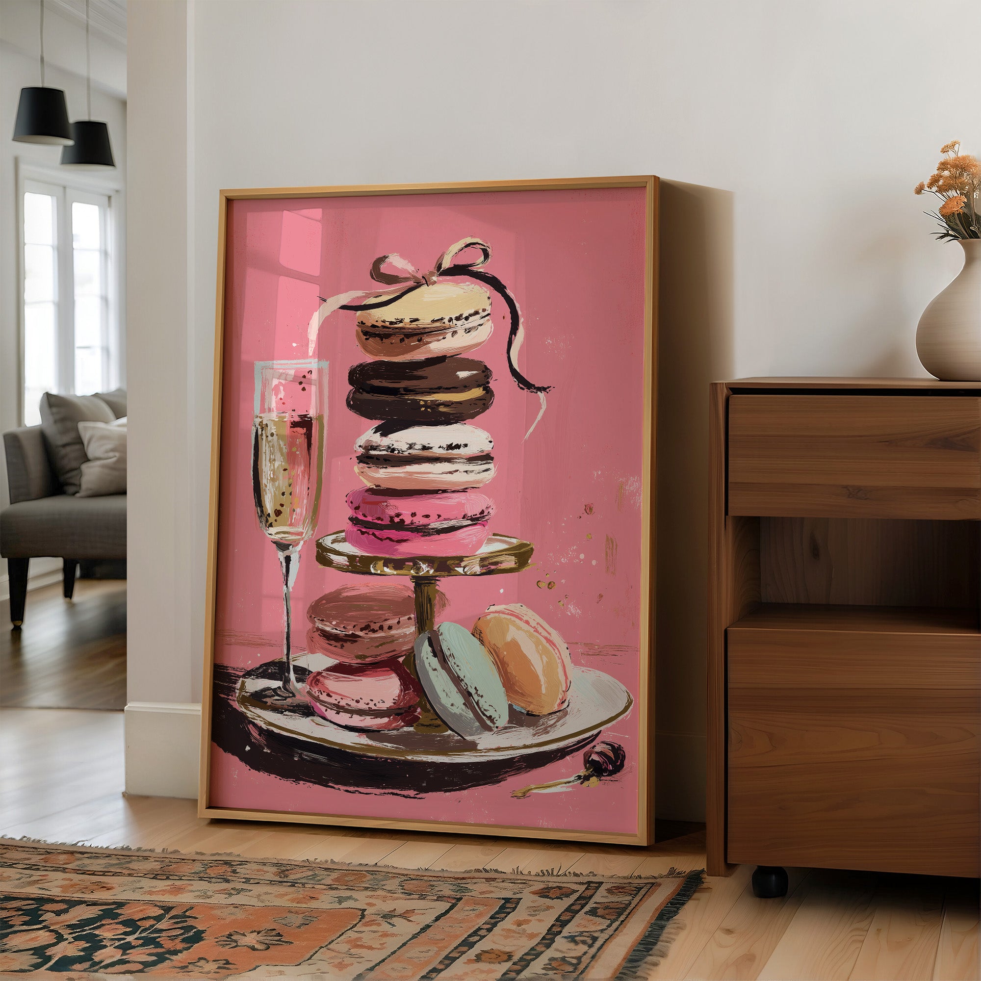 Champagne and Macarons: A Confectionary Tower