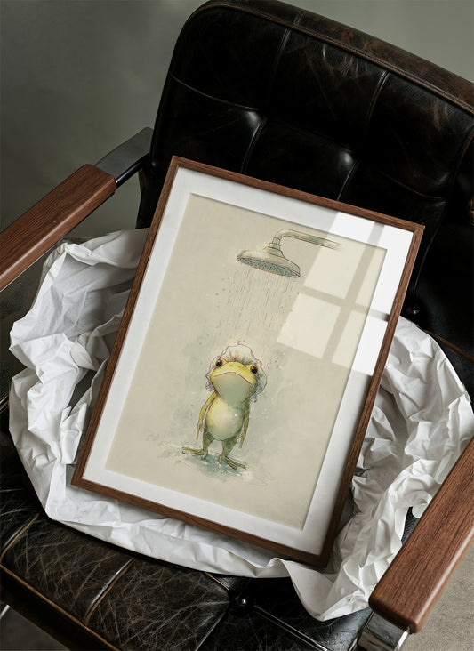 Reluctant Shower Toad's Morning Ritual