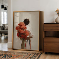 Vermilion Embrace: Bouquet of Memories