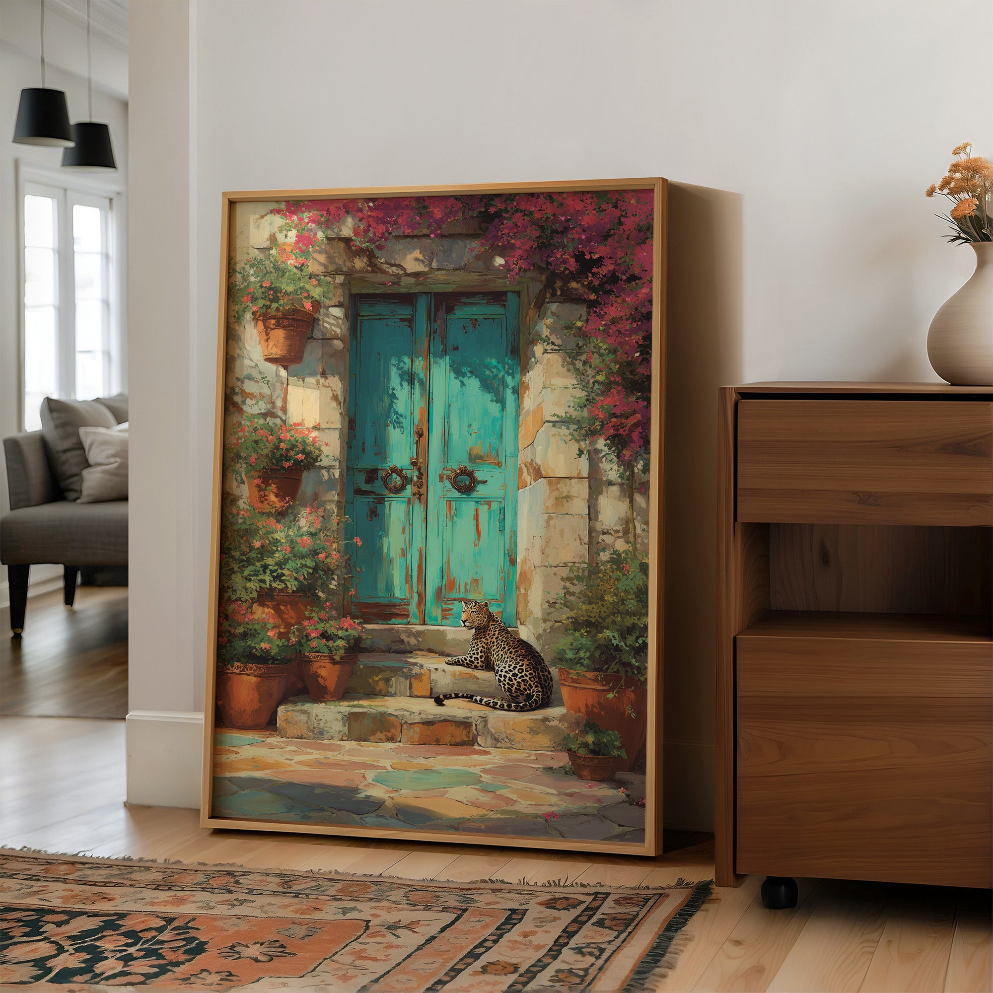 Unexpected Guest at the Turquoise Door