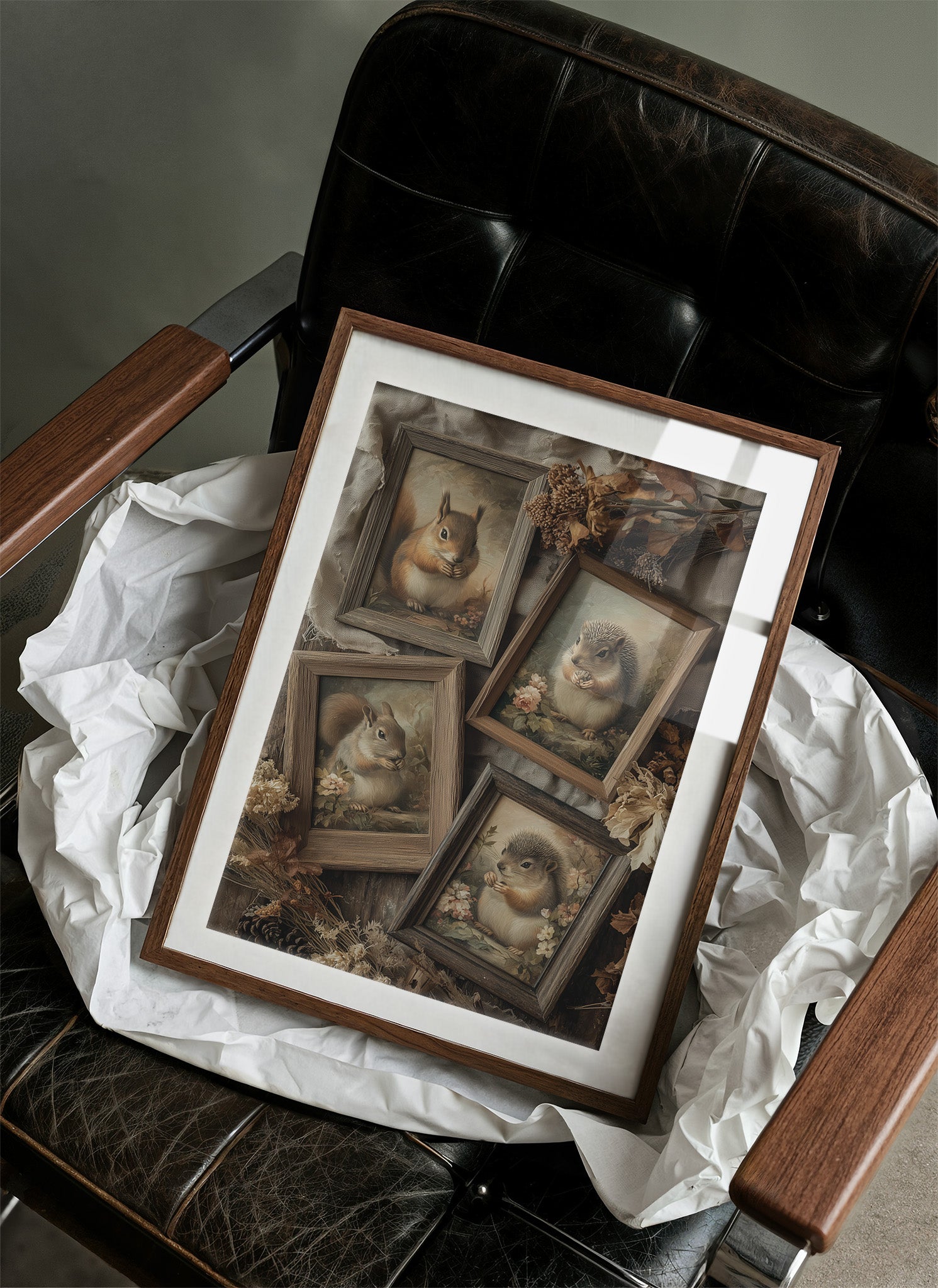 Woodland Portraits in Rustic Frames