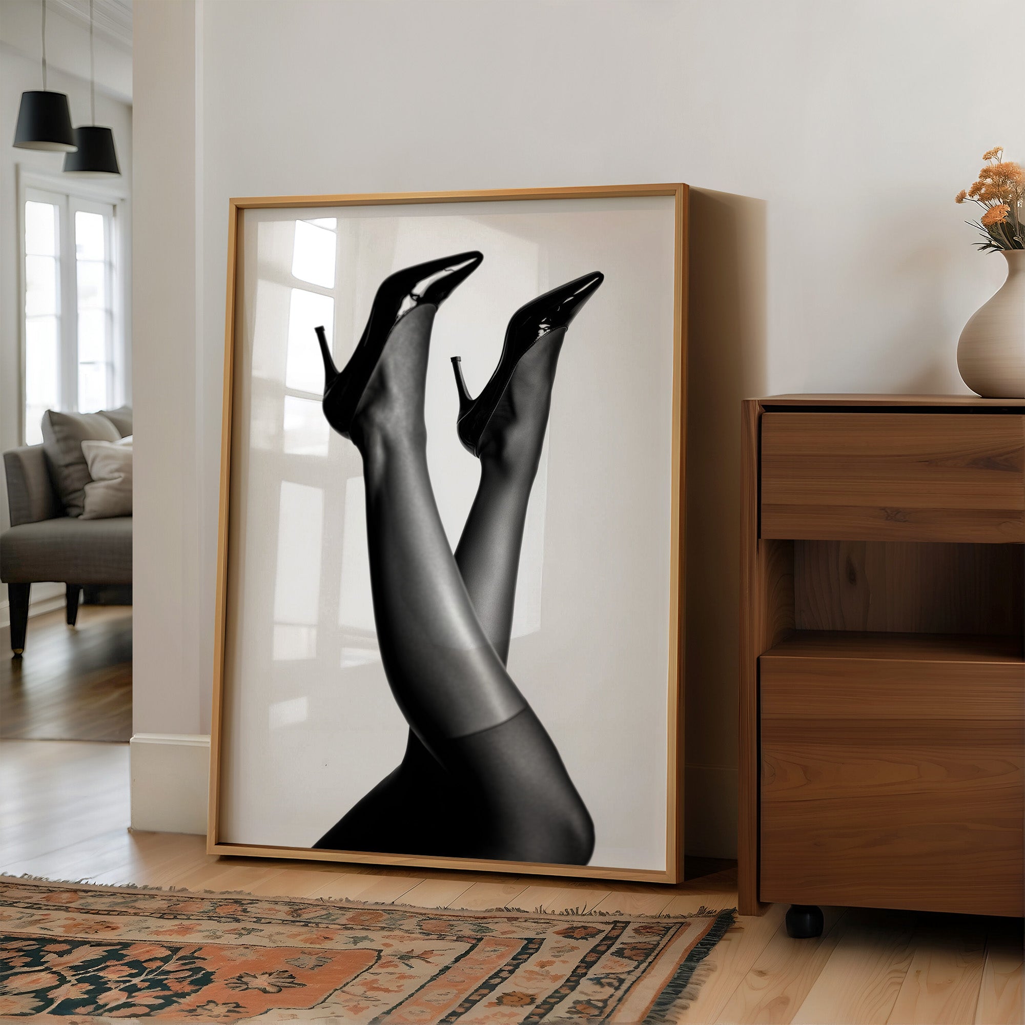 Elegant Silhouette: Stilettos in Motion