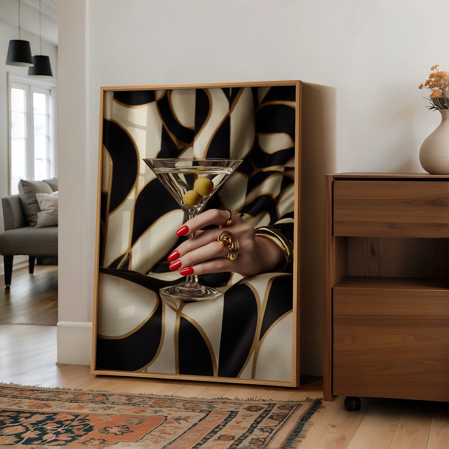 Gilded Elegance: Martini Moment