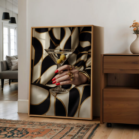 Gilded Elegance: Martini Moment