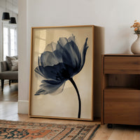 Midnight Bloom in Sepia Whispers