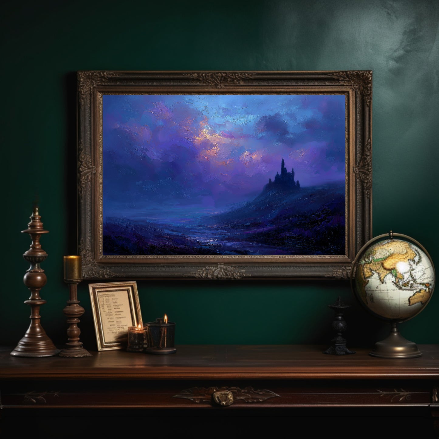 Violet Kingdom Beckons Through Twilight Mist